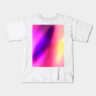 Fuchsia Pink Purple and Violet Abstract Glow Kids T-Shirt